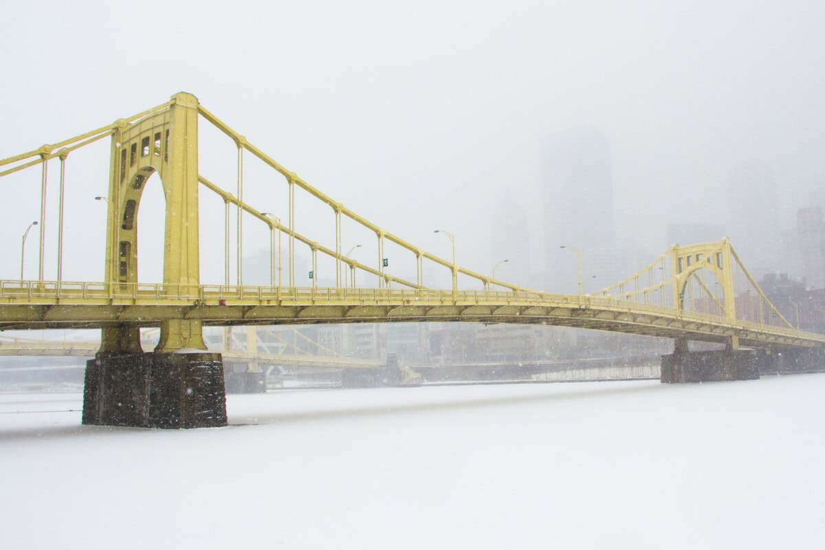 weather cold snow in pittsburgh