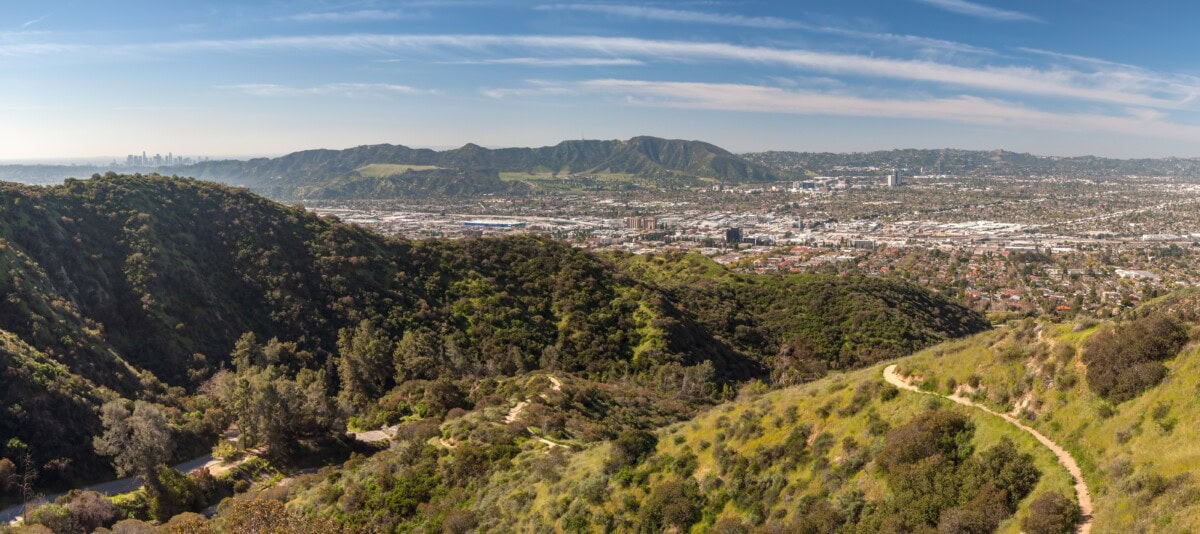 hollywood overlook looking at Burbank