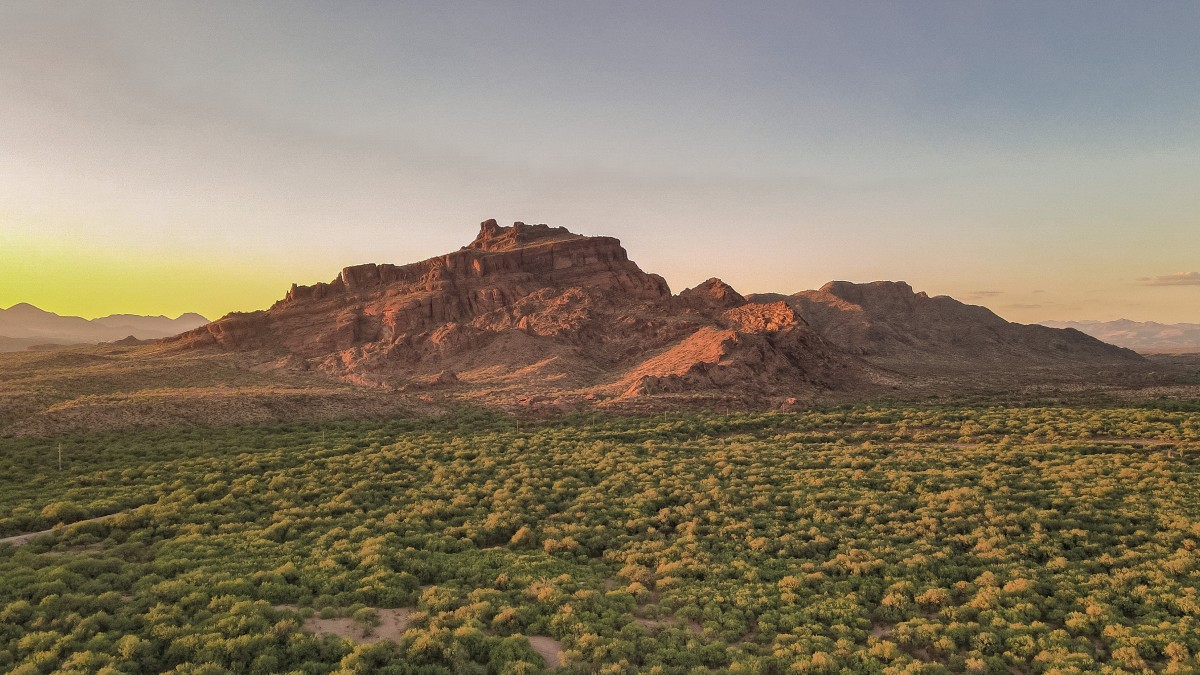 sunset salt river mesa Arizona