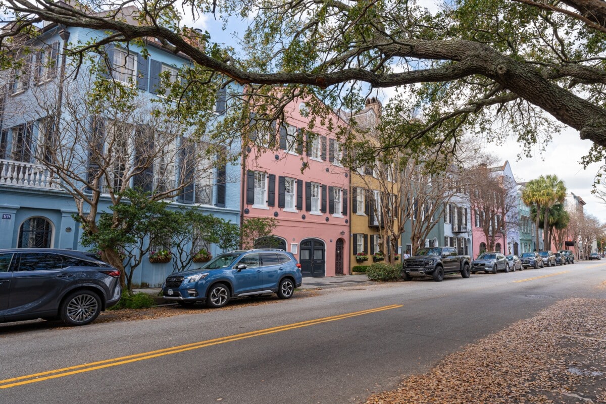 rainbow house row in charleston