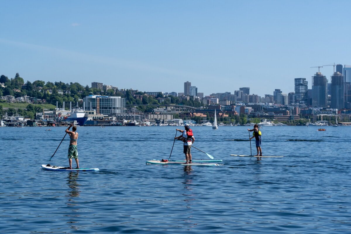 lake union seattle paddleborading