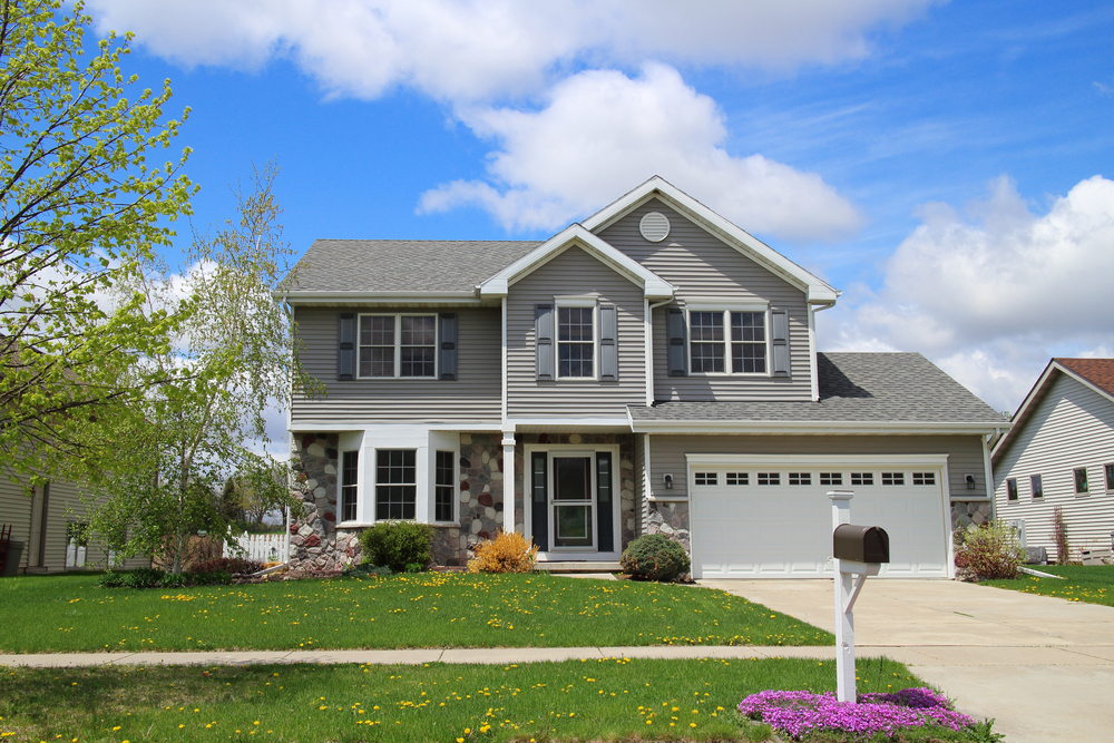 Modern style suburban home