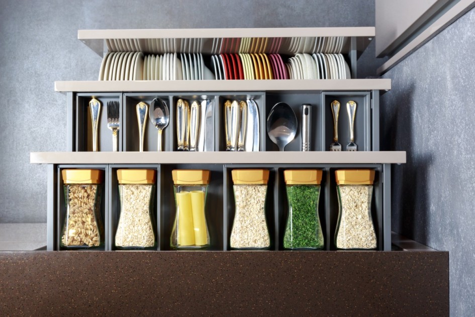 Make spices and small items easy to grab
