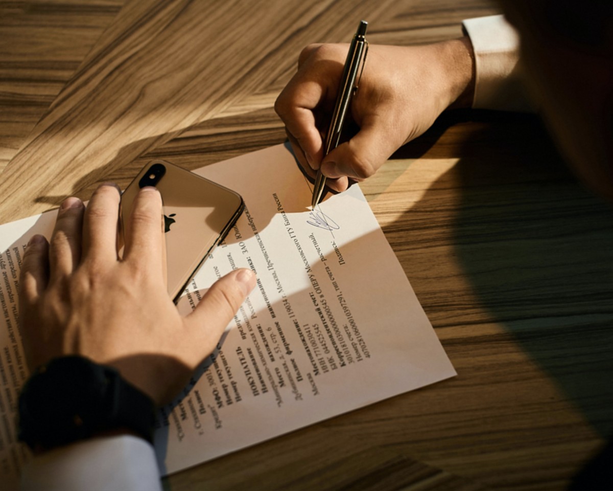 cosigner signing apartment lease