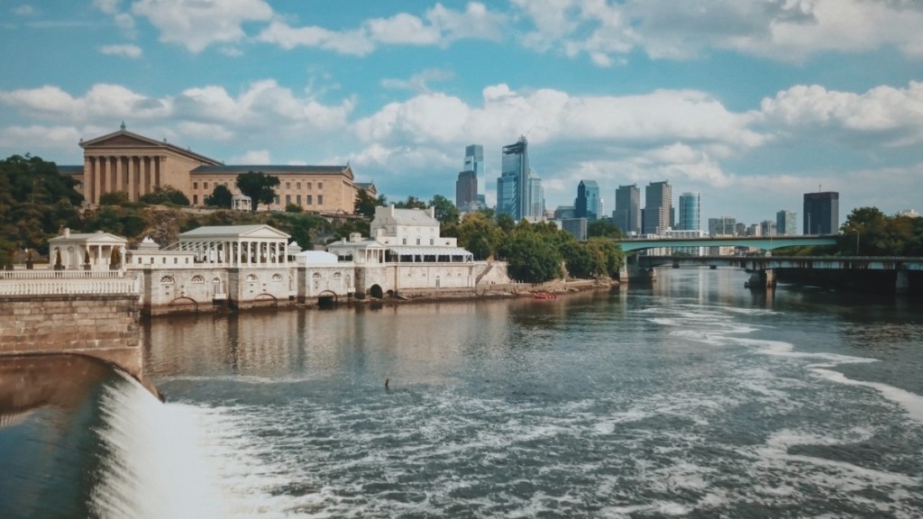 skyline view of philadelphia waterfront 