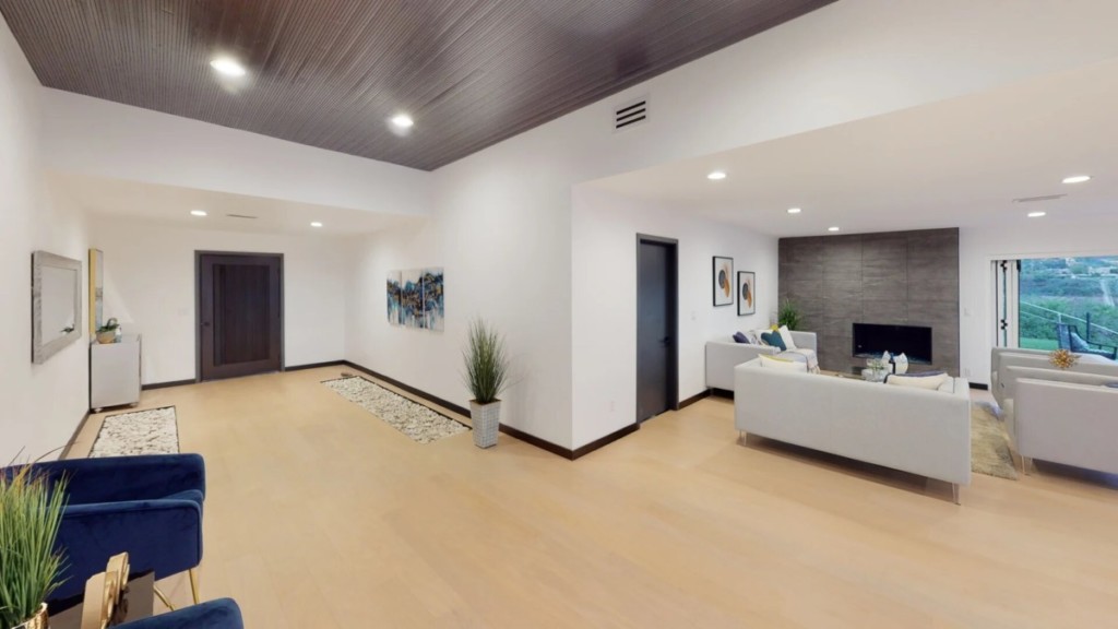 entryway at home in villa park, ca