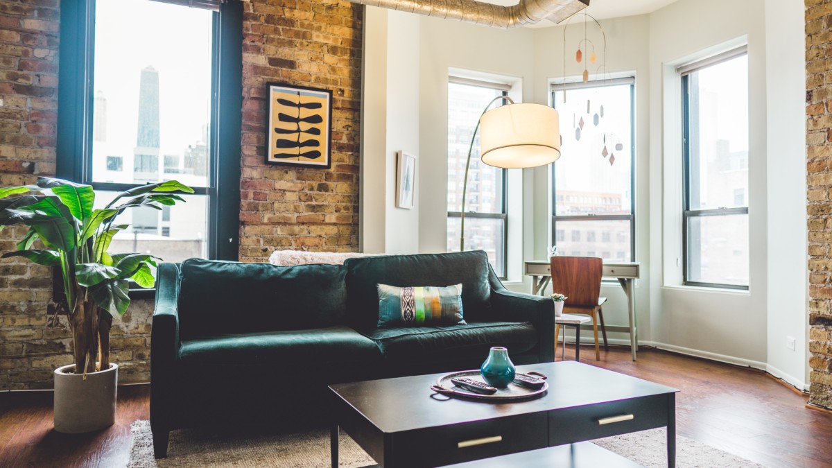 interior living area of a flat