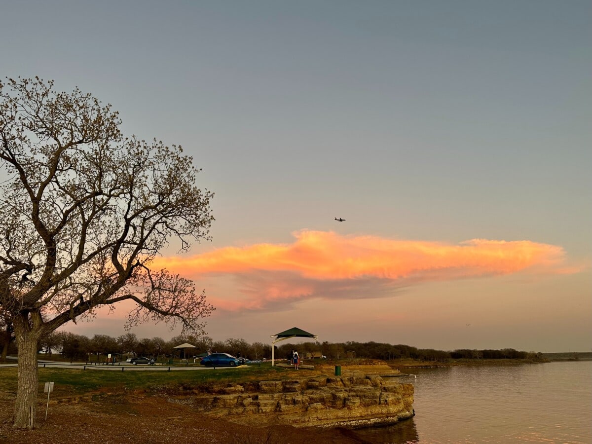 sunset in grapevine, tx